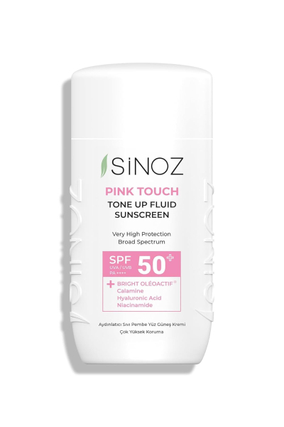 SINOZ Pink Touch Tone Up Fluid Sunscreen SPF 50 + - 50 ml